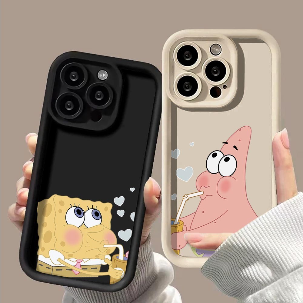 Softcase Xiaomi Redmi 9A 9C 9T 9 Cute Spongebob Phone Casing Soft Silicone TPU Full Cover Shockproof