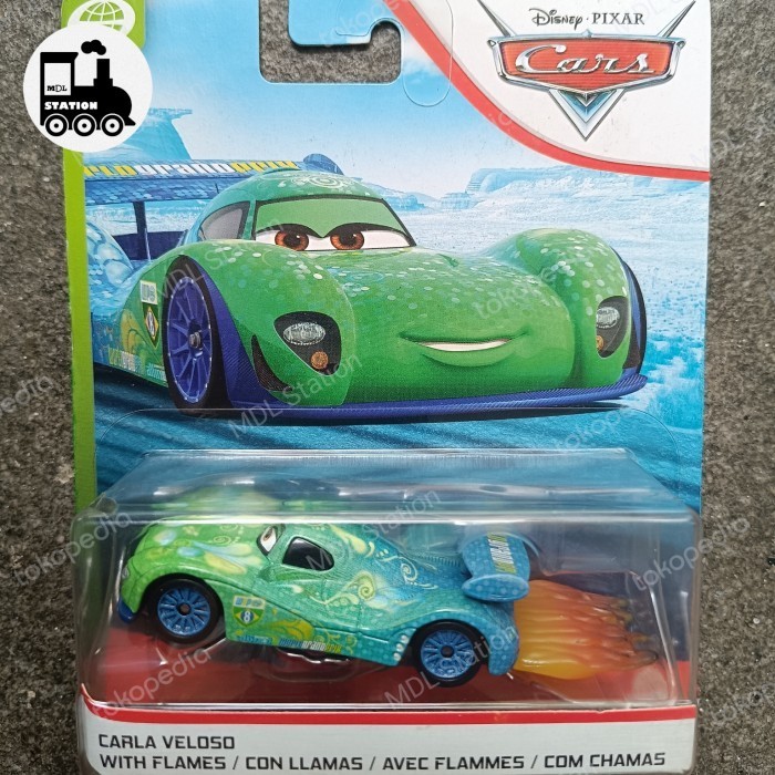Disney Cars Diecast  Carla Veloso With Flames