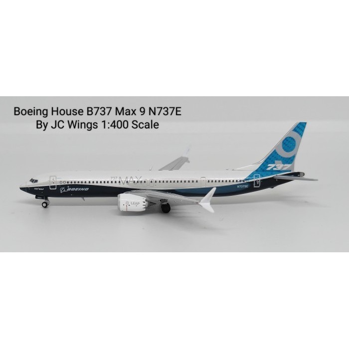 DIECAST PESAWAT TERBANG Boeing House B737 Max 9 N737E By JC Wings 1:400 Skala AIRCRAFT DIECAST