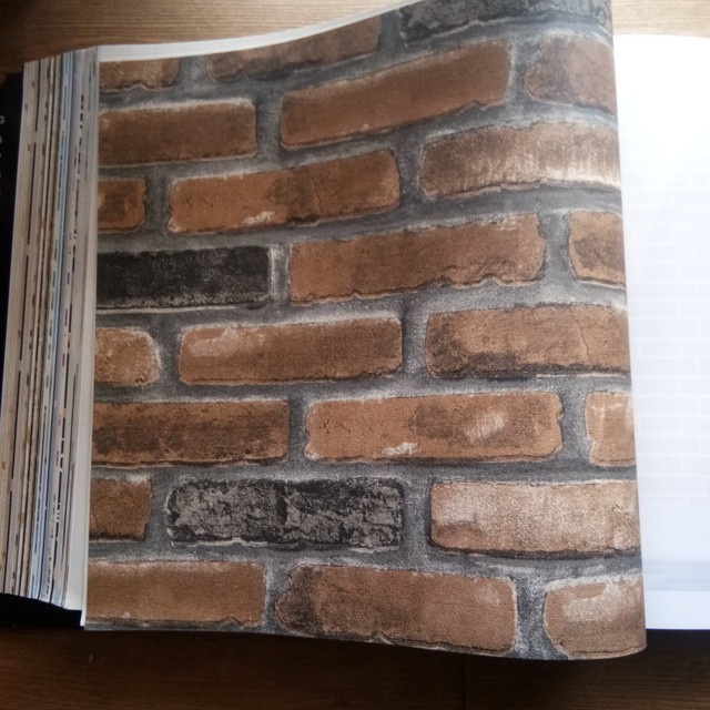 WALLPAPER DINDING BATU BATA ALAM NATURAL PUTIH ABU MERAH HITAM COKLAT