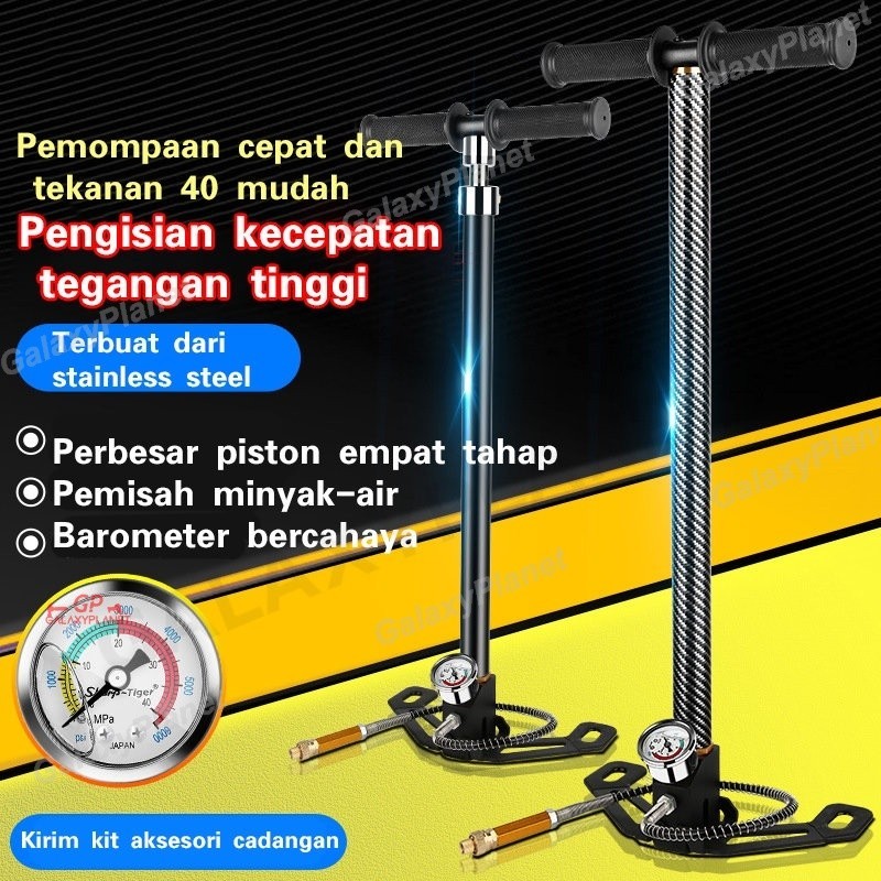 Pompa PCP murah 6000 psi stainless steel/POMPA PCP BARRACUDA 4 STAGE STAINLES STEEL MANOMETER 6000 P