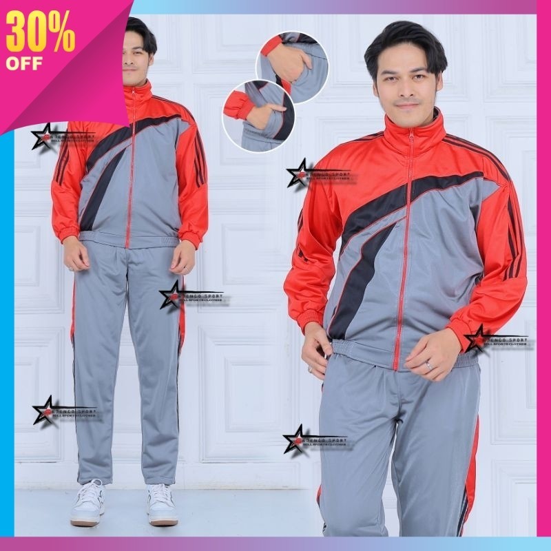 Set Olahraga Murah Pakaian Kekinian Jogging Sport / Setelan Jaket Training Olahraga pria wanita // s