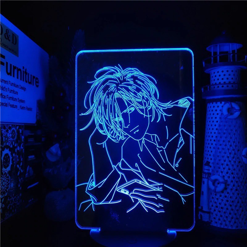 Banana Fish Ash lynx Anime Lamp 3D  led