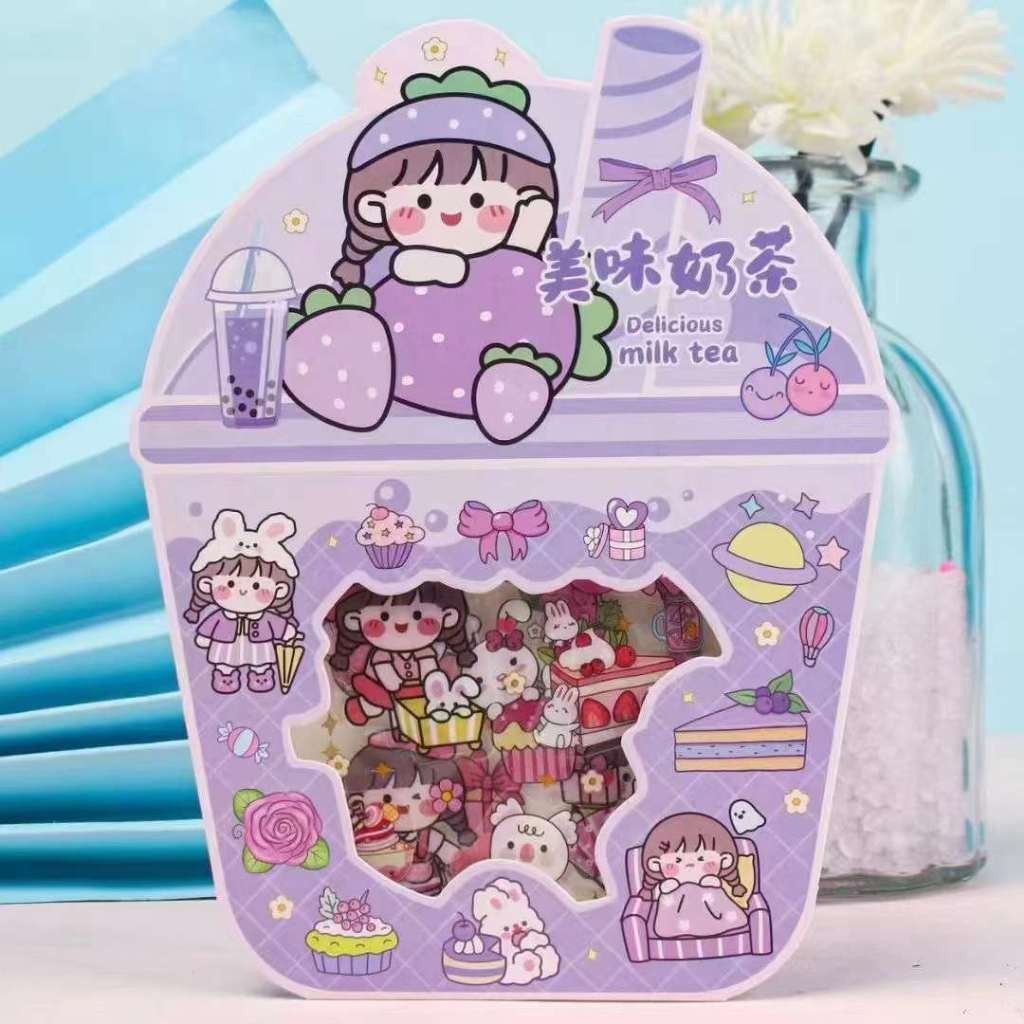 

VIRAL 1 SET DIY STICKER MOTIF CUTE GIRL DRINK CUP / CUSTOMIZABLE CUTE GIRL DRINK CUP SET STICKER 3 IN 1