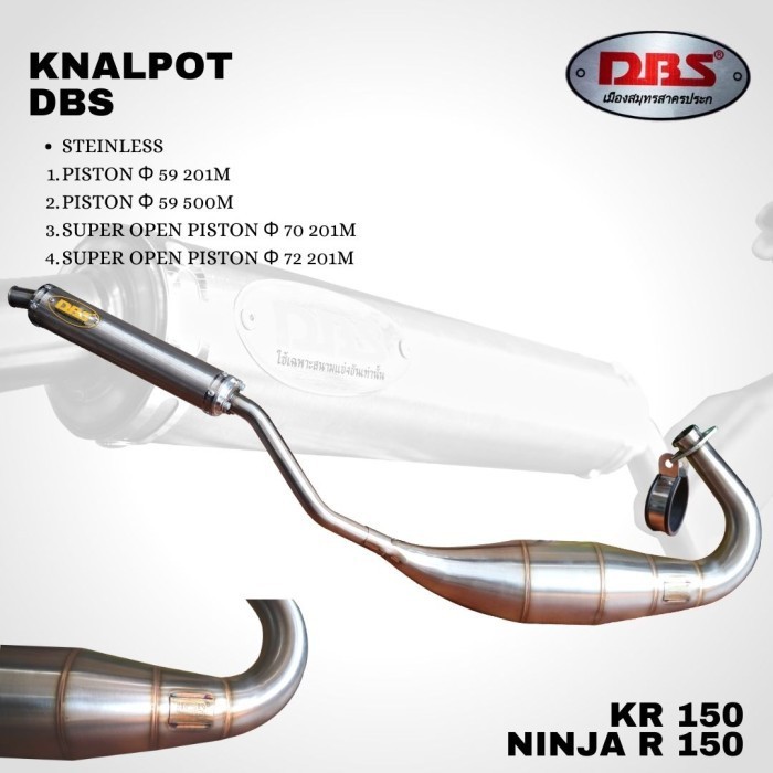 KNALPOT DBS NINJA 150 R SS KR ORIGINAL