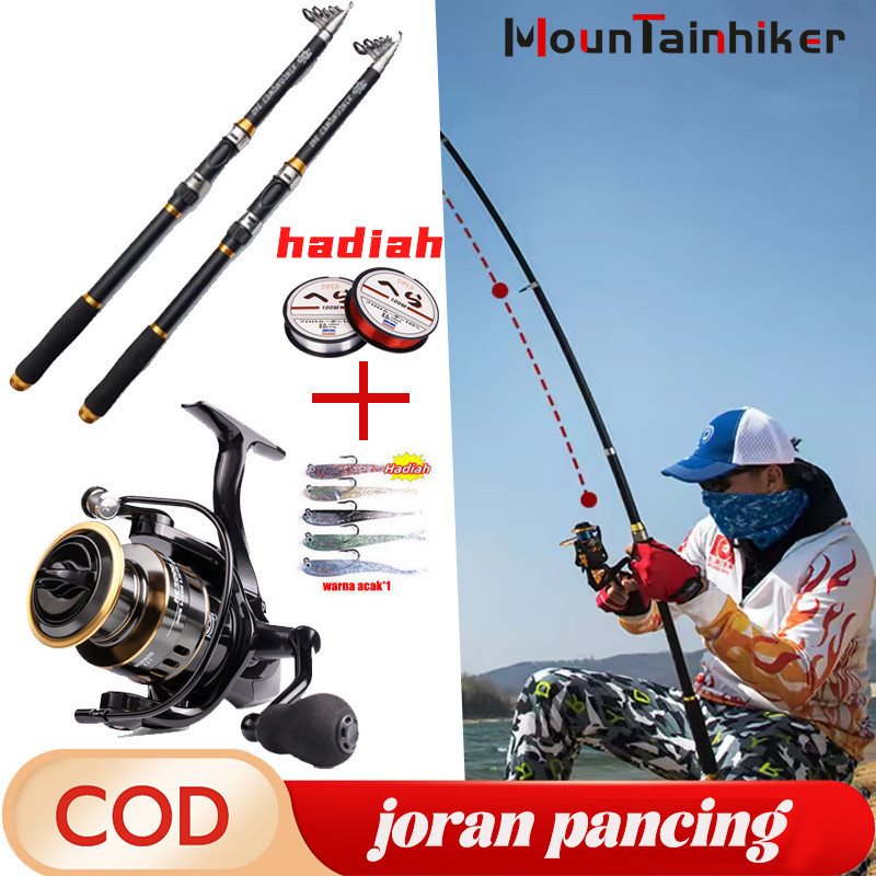 Sougayilang Joran Pangcing 2.1m-3.6m Joran Ultralight Carbon Teleskopik Danau Dan Laut Pancing Set 2