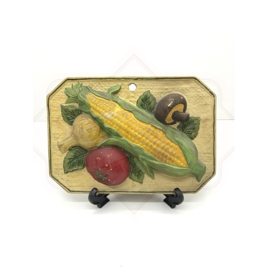 Barang Antik Piring Hias GB Sayuran Keramik Ceramic