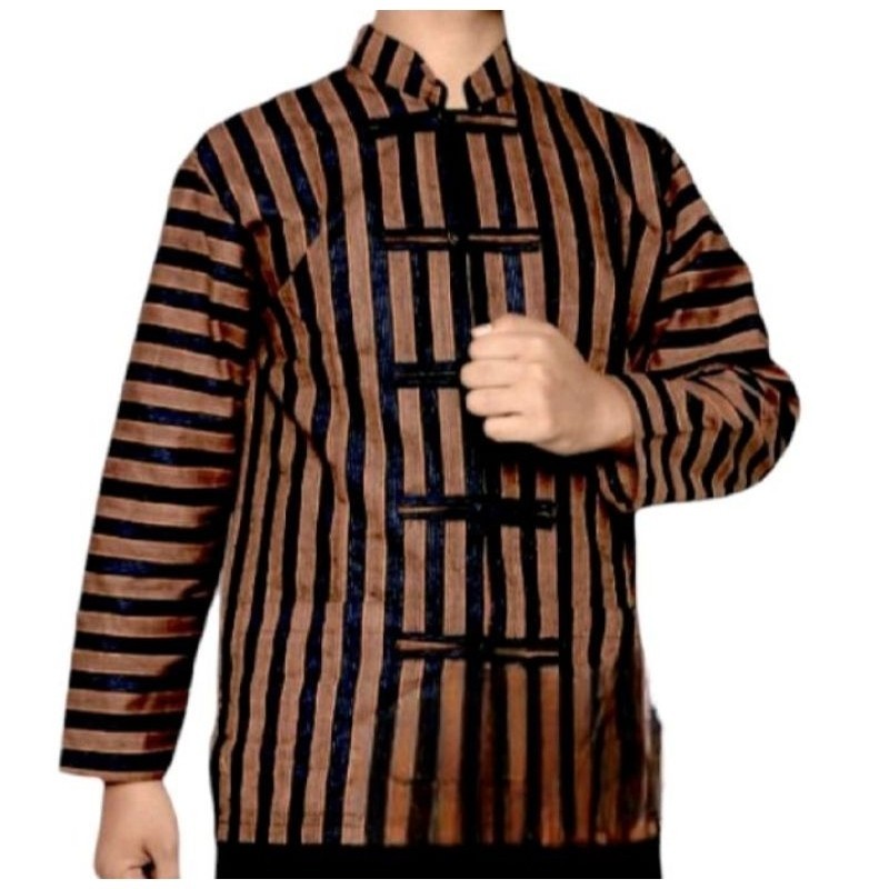 LURIK Baju Koko Lurik Pria Desa