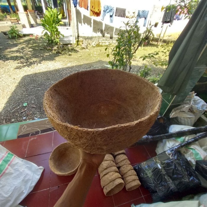 pot kelapa / cover pot sabut kelapa hiasan balkon uk jumbo
