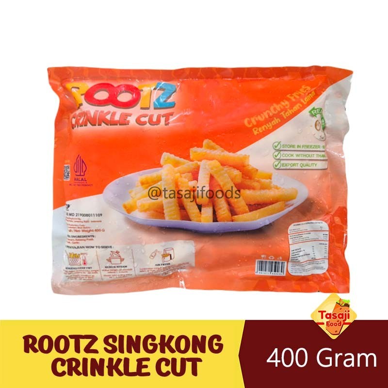 

Rootz Singkong Crinkle Cut 400gr
