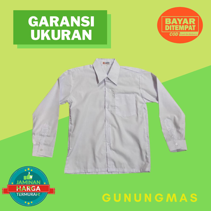 

⭐KUALITAS TERBAIK⭐ BAJU SERAGAM SEKOLAH KEMEJA PUTIH POLOS LENGAN PANJANG SD SMP SMA SMK 7 Murah