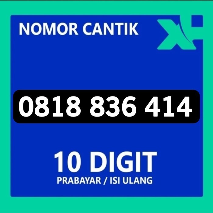 Nomer Cantik XL 10 Digit Prabayar Nomor XL Cantik 0818 836 414