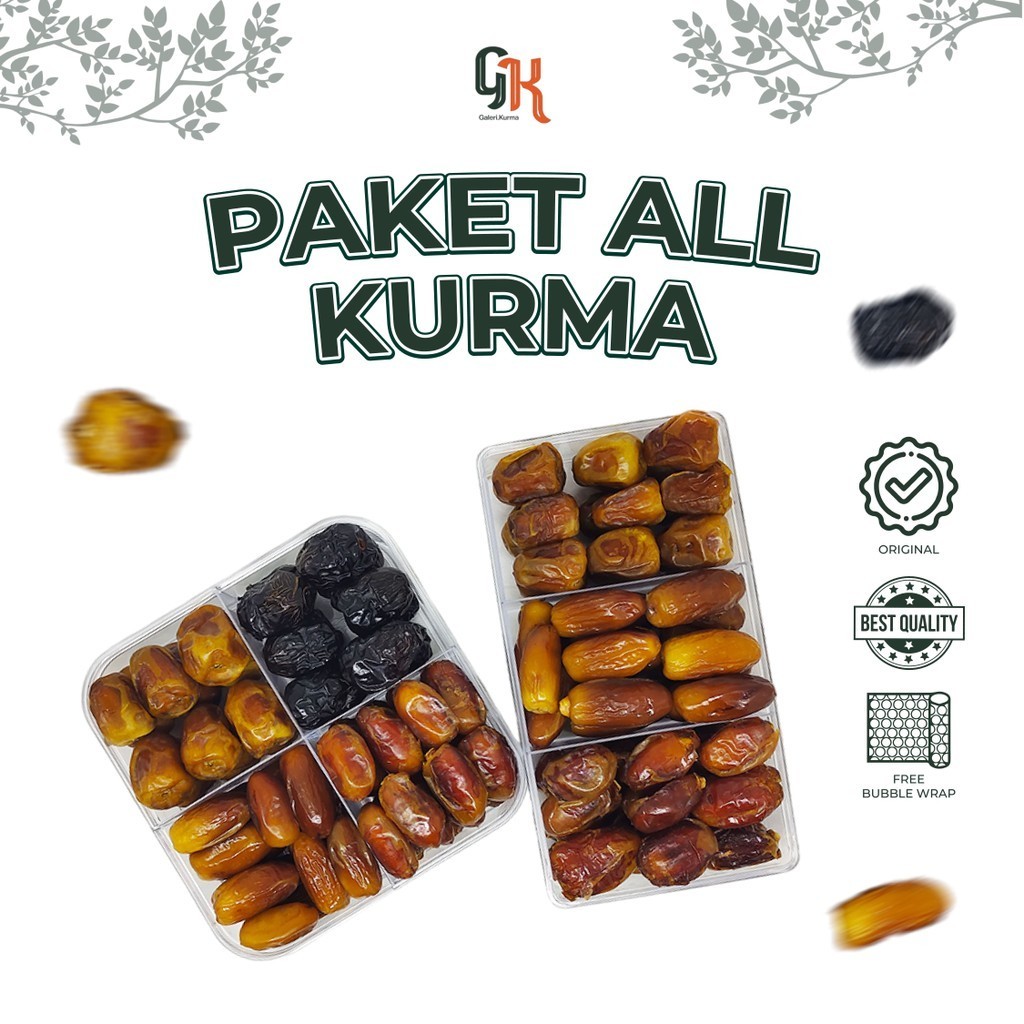 

Hampers Paket Kurma Premium Mix 3in1 & 4in1