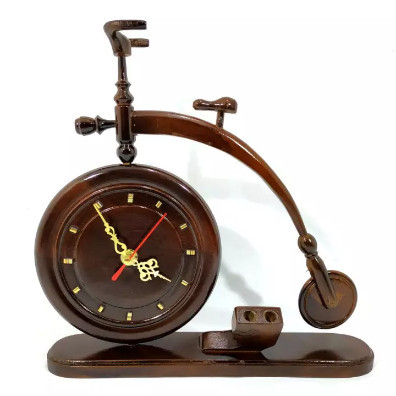 

Jam Model Sepeda Plus Tempat Pensil Bolpoin Hiasan Meja Dari Kayu Jati