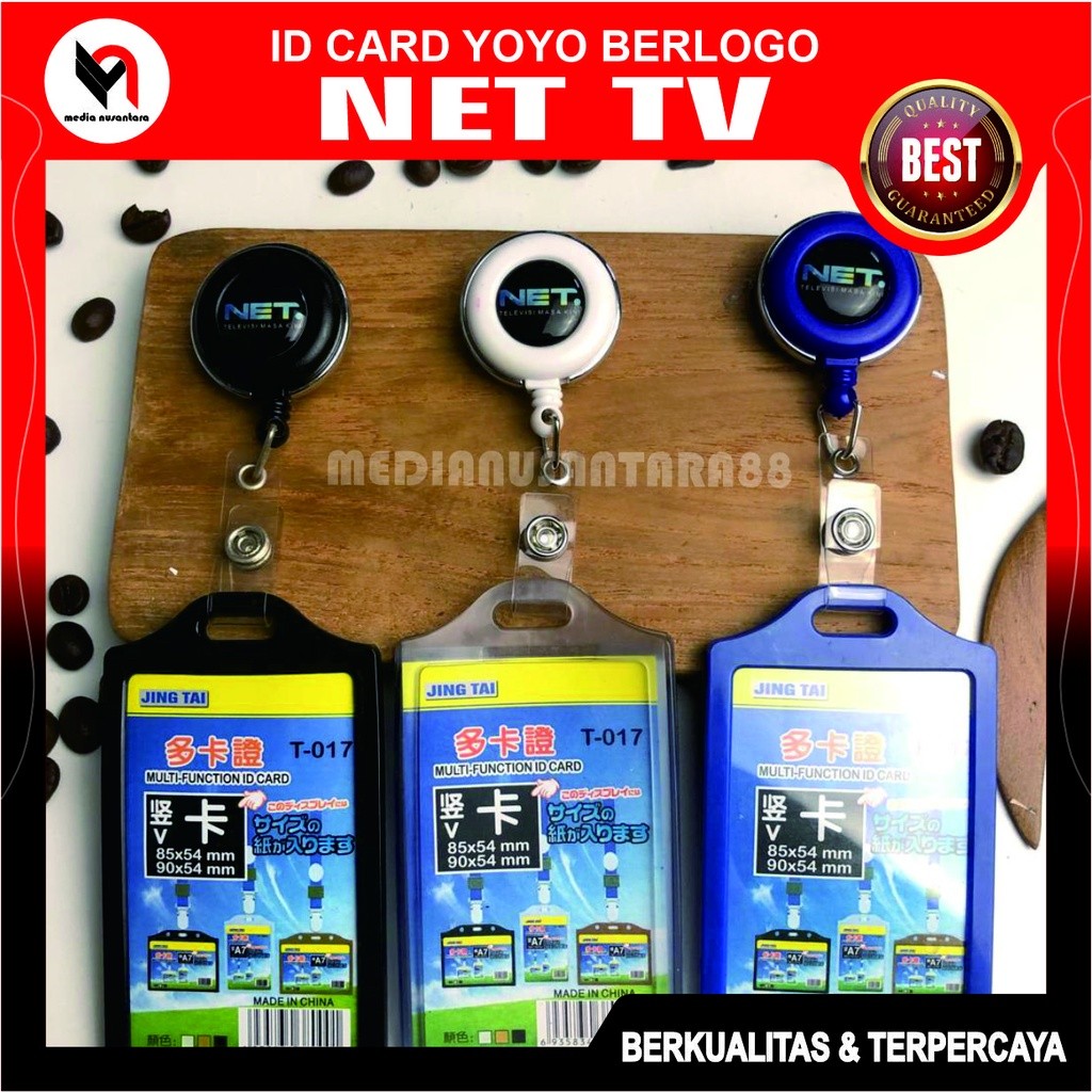

NET TV Name Tag Yoyo ID Card Holder Logo