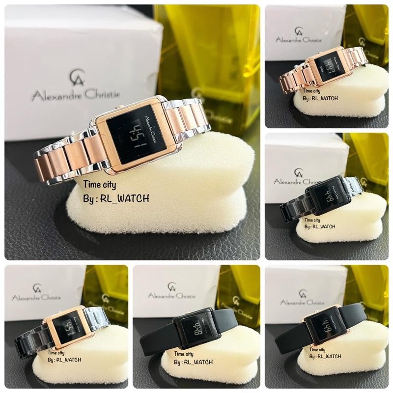 Jam Wanita Alexandre Christie AC9499 AC 9499 Karet - Rantai Digital