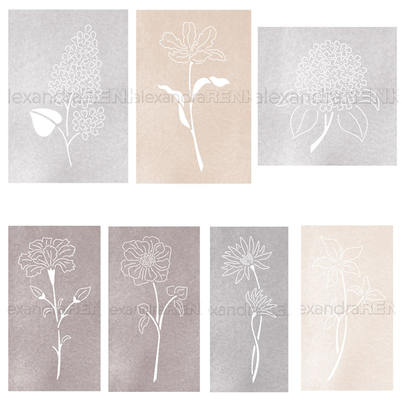 

Piggy Craft metal cutting dies cut die mold Flowers background frame Scrapbook paper craft knife mould blade punch stencils dies