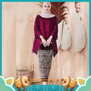 Baju Wanita Modern Keren Kekinian Kondangan Acara Formal / SET KEBAYA RINJANI JUMBO MEWAH M-5XL MODE