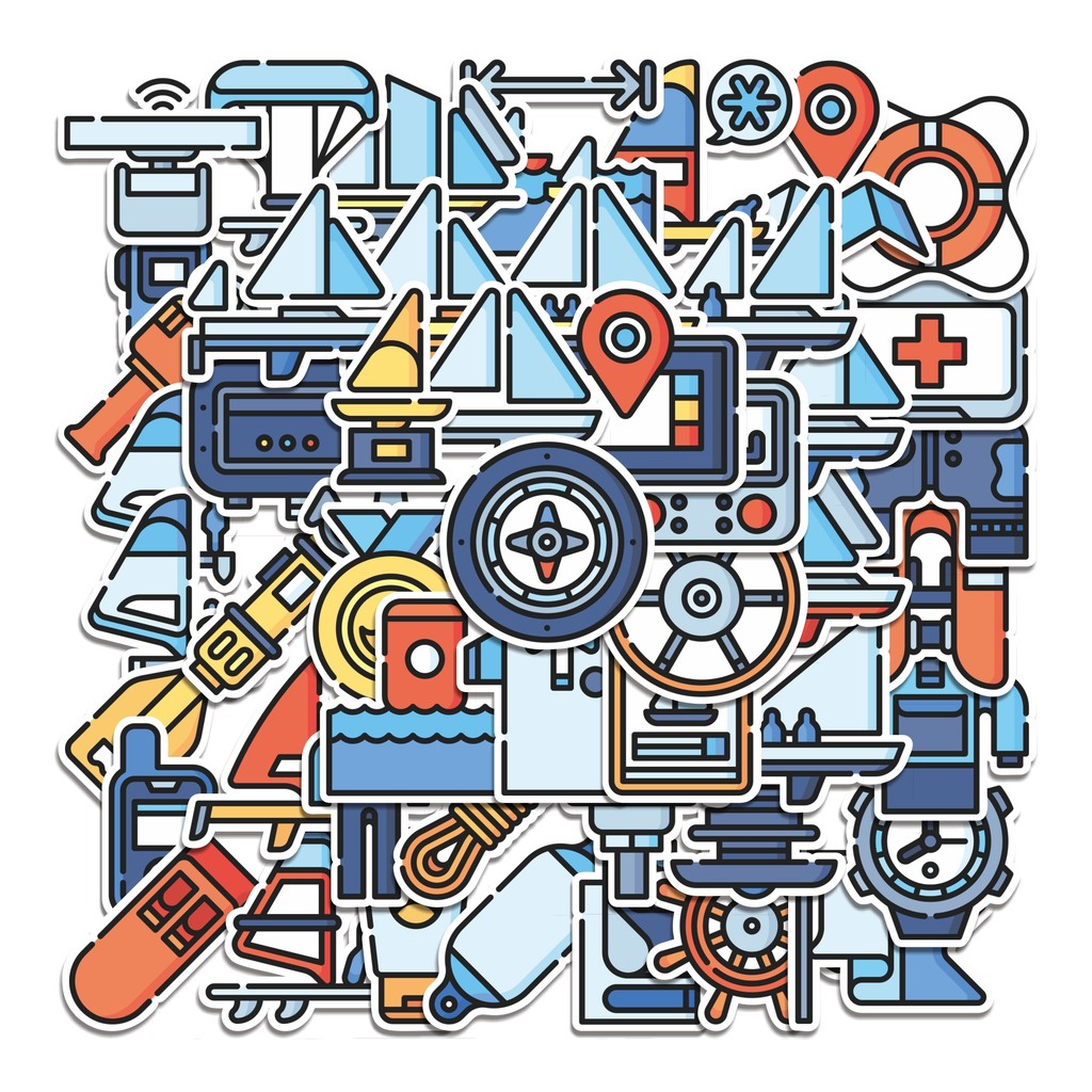 

COD 50 Pcs Stiker Sailing Championship Lucu Anti Air Untuk Dekorasi Notebook Sepeda Skateboard Handphone