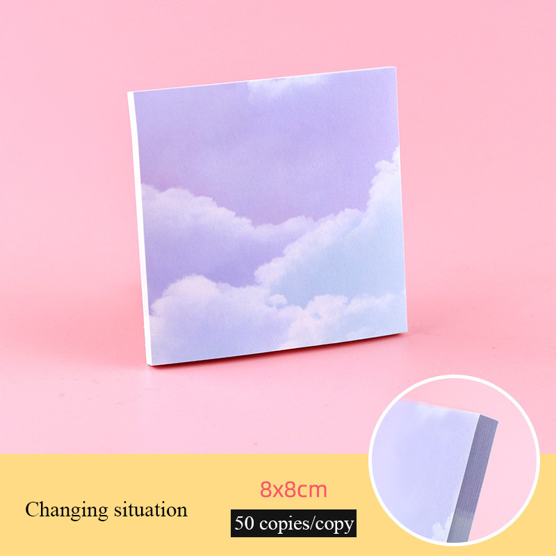 

COD Catatan Tempel Langit Berbintang Berwarna-warni Yang Kreatif, Kertas Memo Gaya Ins Sederhana, Buku Memo Pemandangan Kelas Atas