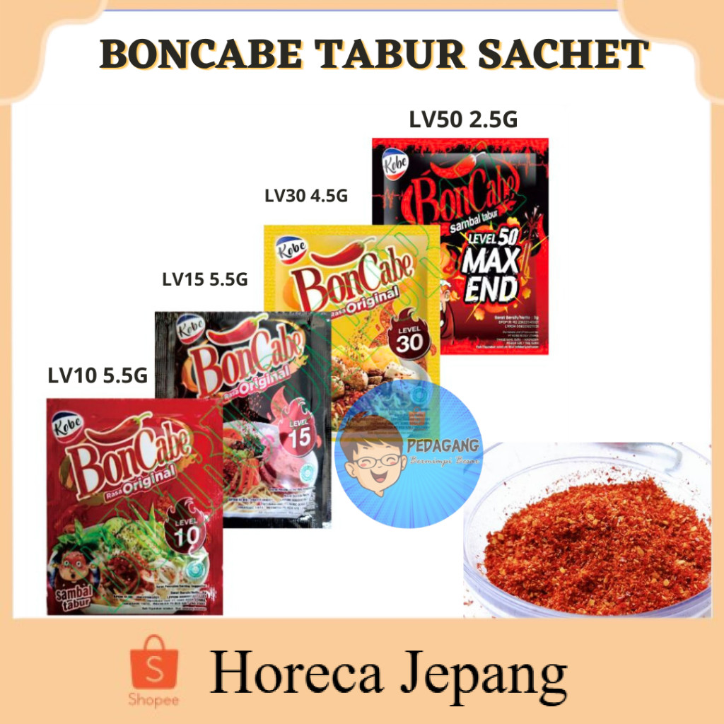 

BONCABE SACHET TABUR ISI 24SACHET /BONCABE SACHET / BON CABE SACHET SAMBAL TABUR / SAMBAL TABUR SACHET.