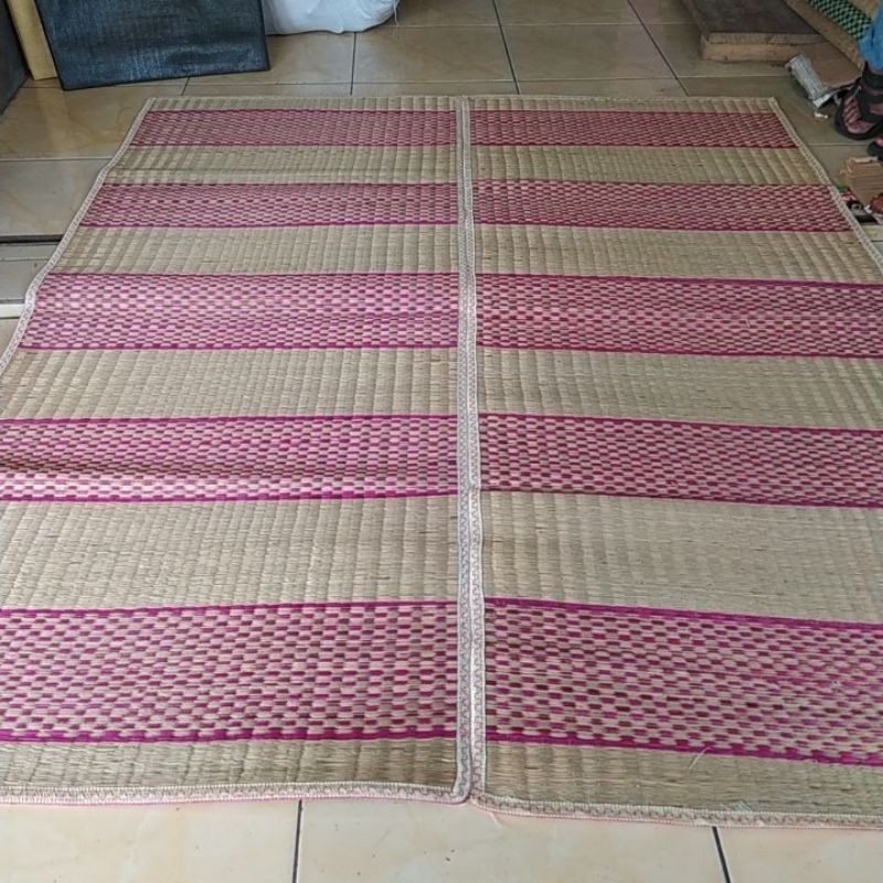 Tikar MENDONG  Ukuran 85 (1.70 × 2.40)Tikar pandan Tradisional super tebal