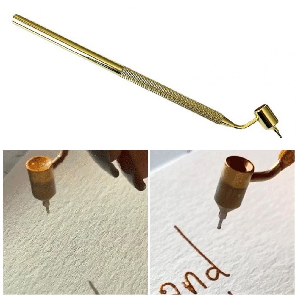 

Fine Line Painting Pen Fluid Writer Calligraphy Tool Aluminum Liner for Artists Students Sketching Art Crafts Smudge Pen