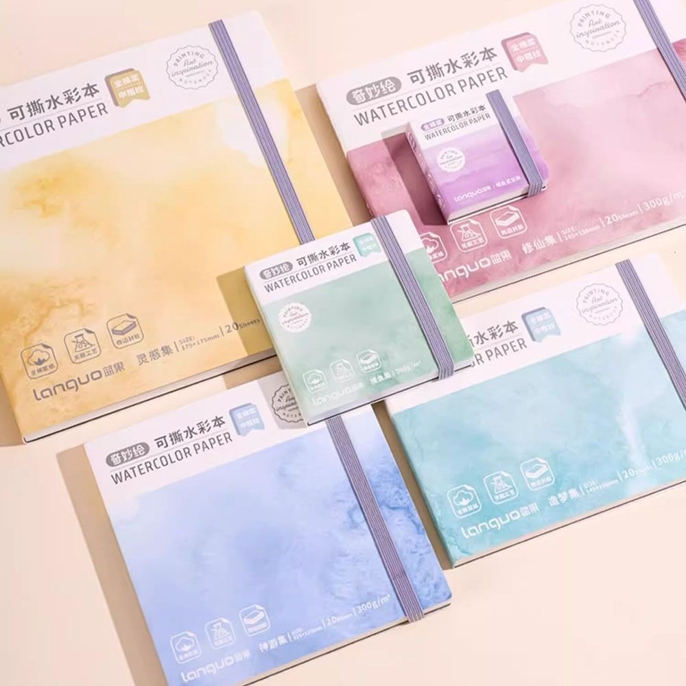 

High-quality Thick Paper Watercolor Book Tearable Art Supplies Paint Book Inspiration Record Portable Notebook