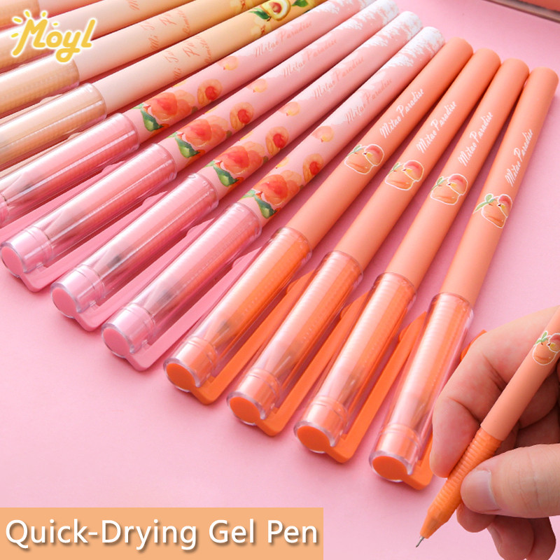 

0.5mm Black Ink Quick-Drying Gel Pen Cute Girl Pink Signature Pen
