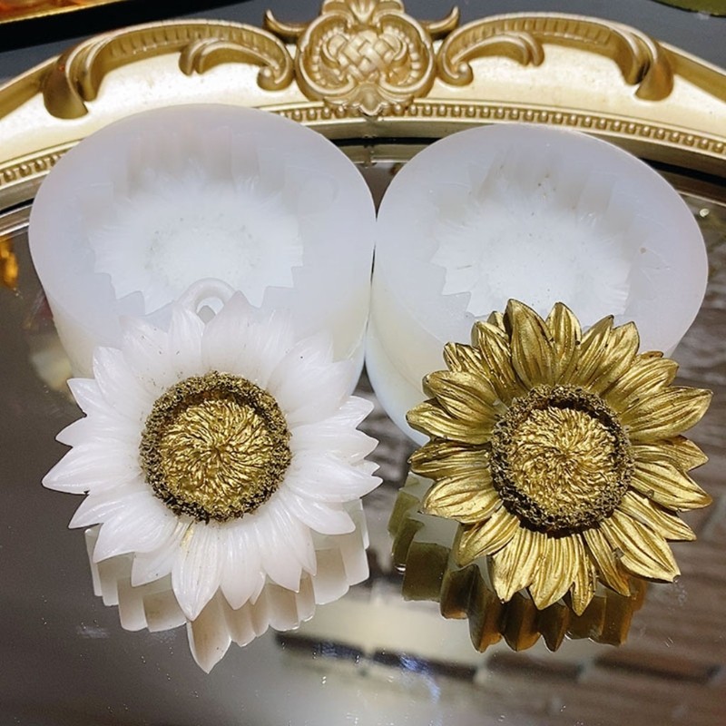 

Sunflower Epoxy Resin Mold Aromatherapy Plaster Silicone Mould DIY Crafts Soap Candle Handicrafts Decorations Casting Tools