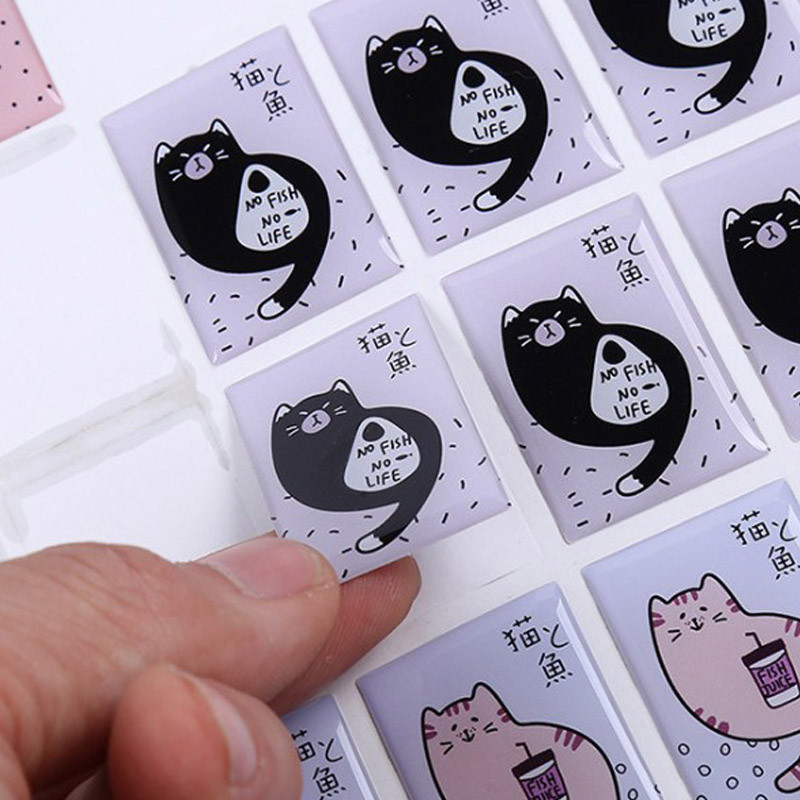 

Self-Adhesive Drip-Shaped Transparent Crystal Dome Label Custom Epoxy Resin Dome 3D Gel Sticker Printing Stickers