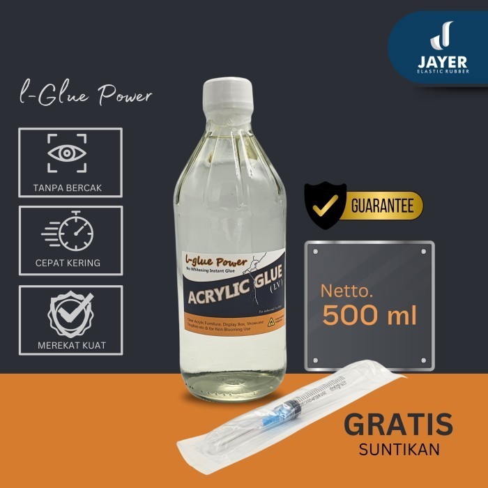 

Lem Akrilik super crystal glue / Lem instant khusus acrylic