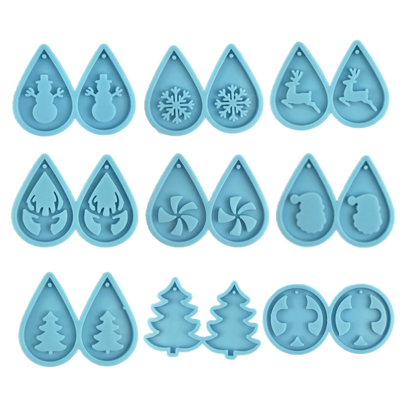 

Earrings Resin Mold Snowflake Snowman Mold DIY Epoxy Resin Silicone Mold Pendant Jewelry Making Gift