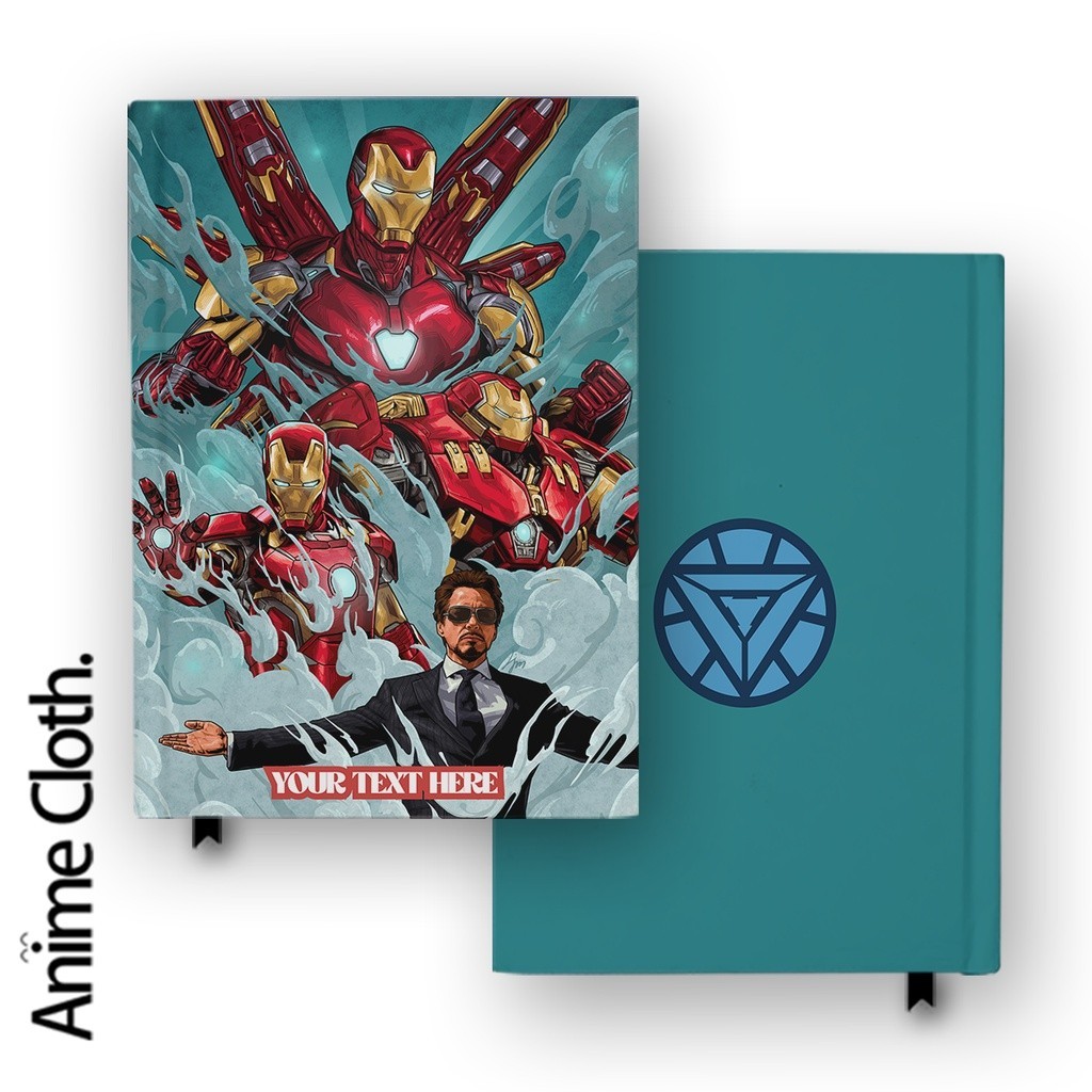 

Notebook Buku Iron Man 3 Tony Stark Marvel Superhero Custom Planner DIary Jurnal Agenda Hardcover A5 A6