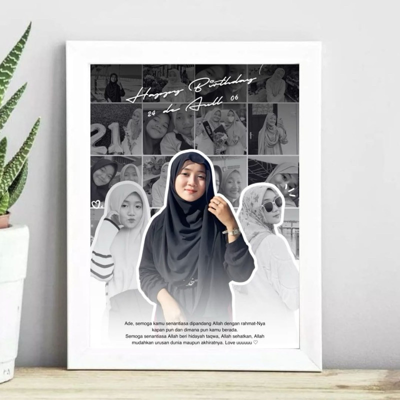 KADO FOTO PIGORA KACA UKURAN 10R CUSTOM FOTO FREE DESAIN FREE FOTO PIGORA FIBER PIGORA KACA KADO ULA