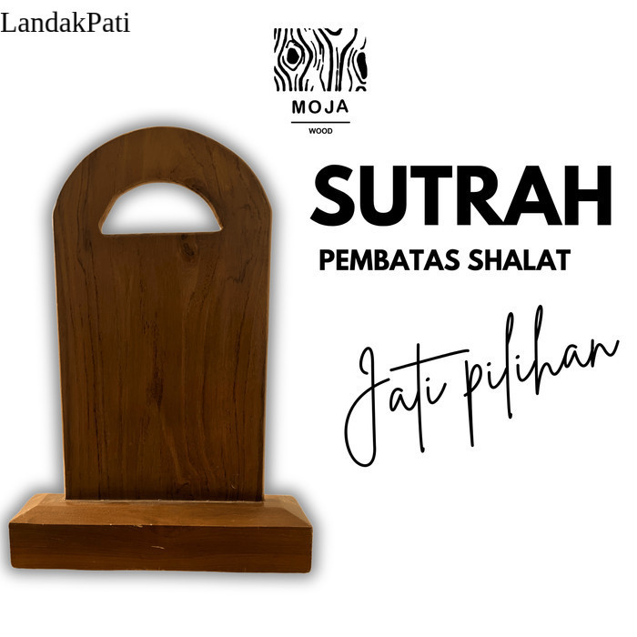 

MOJA WOOD l SUTRAH SHOLAT / SUTROH / PEMBATAS SHOF SHOLAT / 35x15cm Termurah