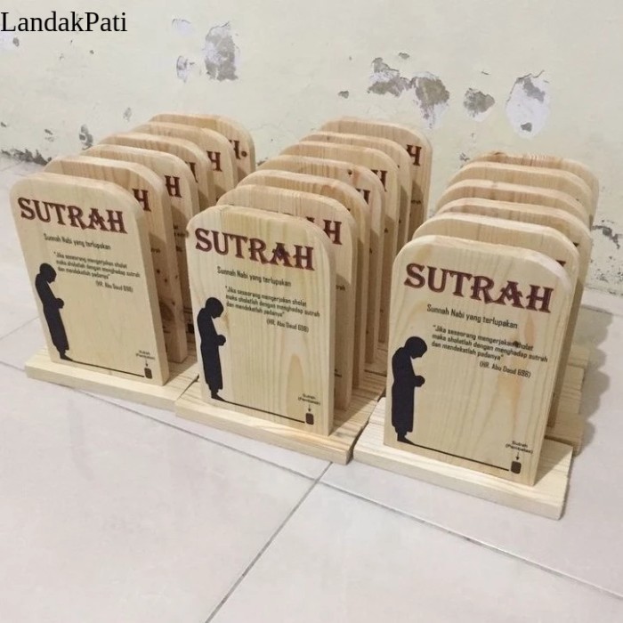 

sutrah pembatas sholat bahan kayu jati belanda ukuran 16*21,5,cm Termurah
