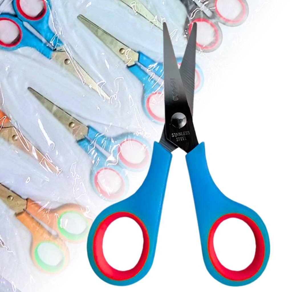 

12 PCS Gunting Renceng Kecil Pendek Scissors Stainless Stell Tajam ATK Potong Kertas Bukan Pacman