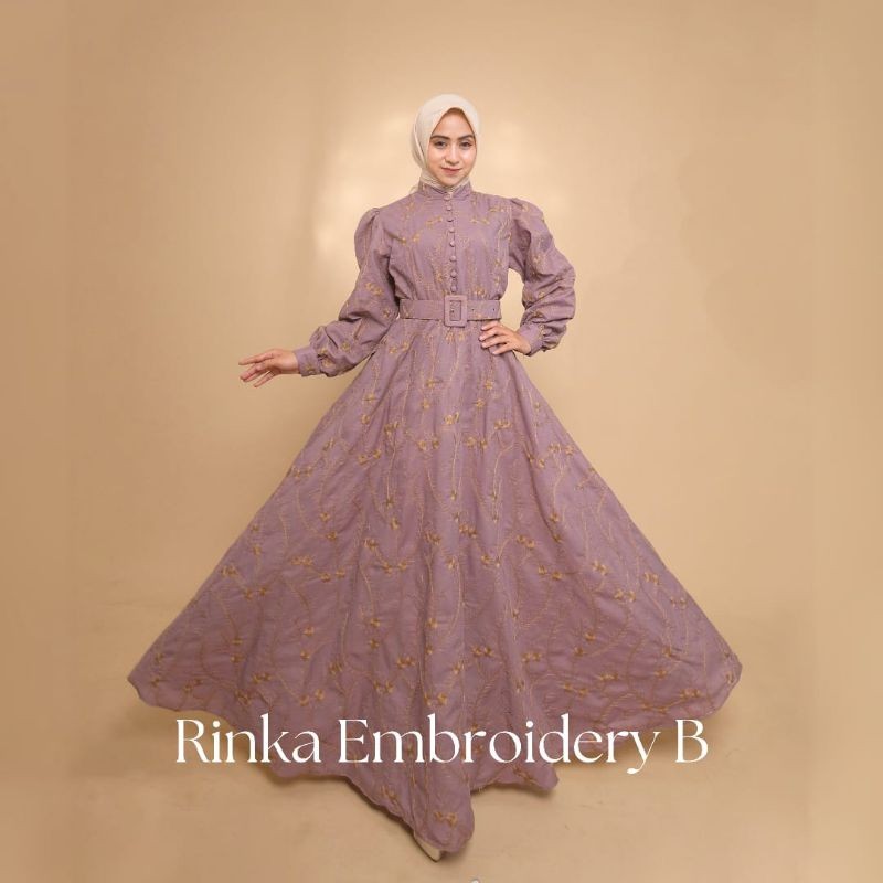 Rinka embroidery B dress nafa collection