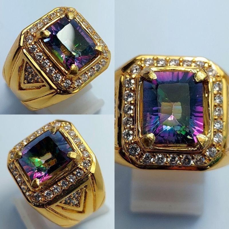 Natural Mystic Quartz Top Luster Jaminan Natural