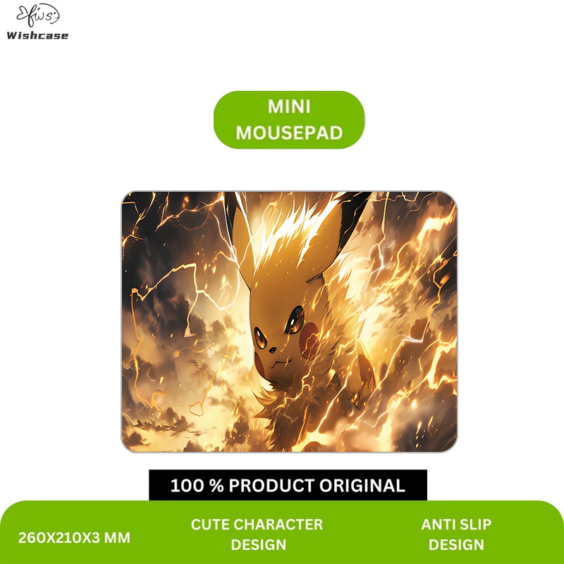 Gaming Mousepad Deskmat Keyboard pad Mousepad Anti Slip Cartoon Mousepad Gengar and Pikachu Good Qua