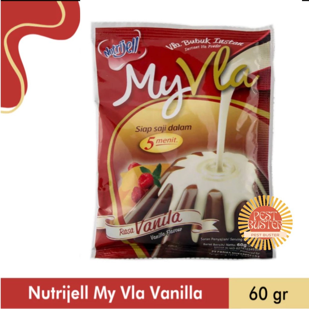 

MyVla VANILLA MY VLA Sachet Bubuk Instan 60gr By NUTRIJEL BPOM Halal Original