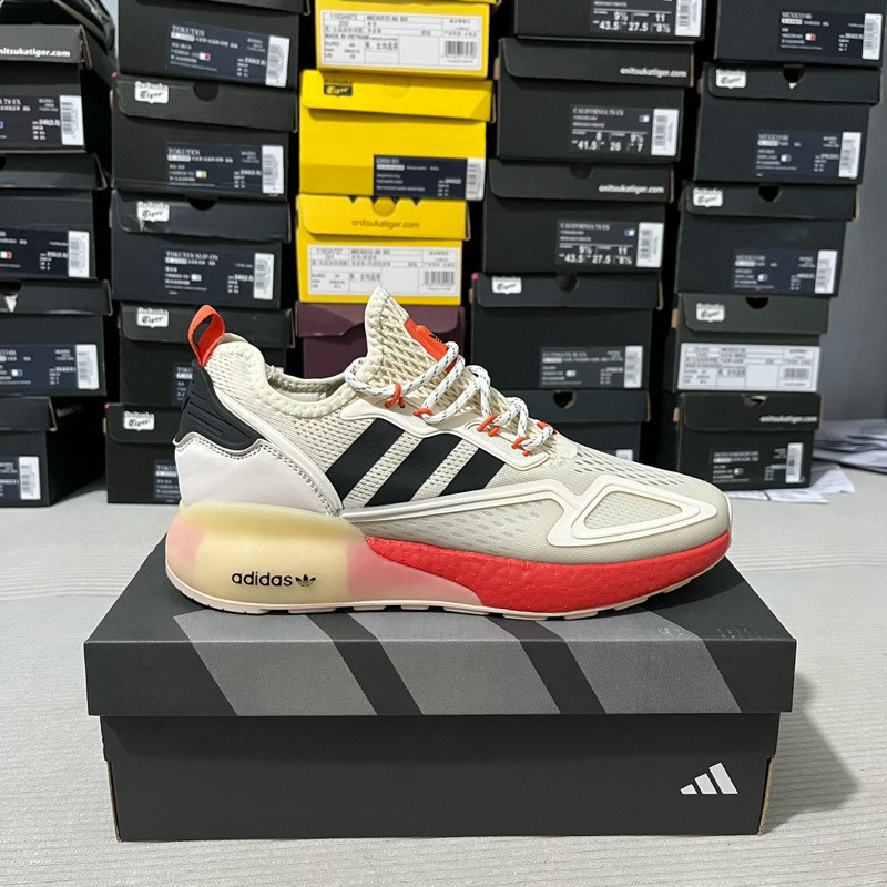 SEPATU ADIDAS ZX 2K BOOST LINEN CORE ORIGINAL