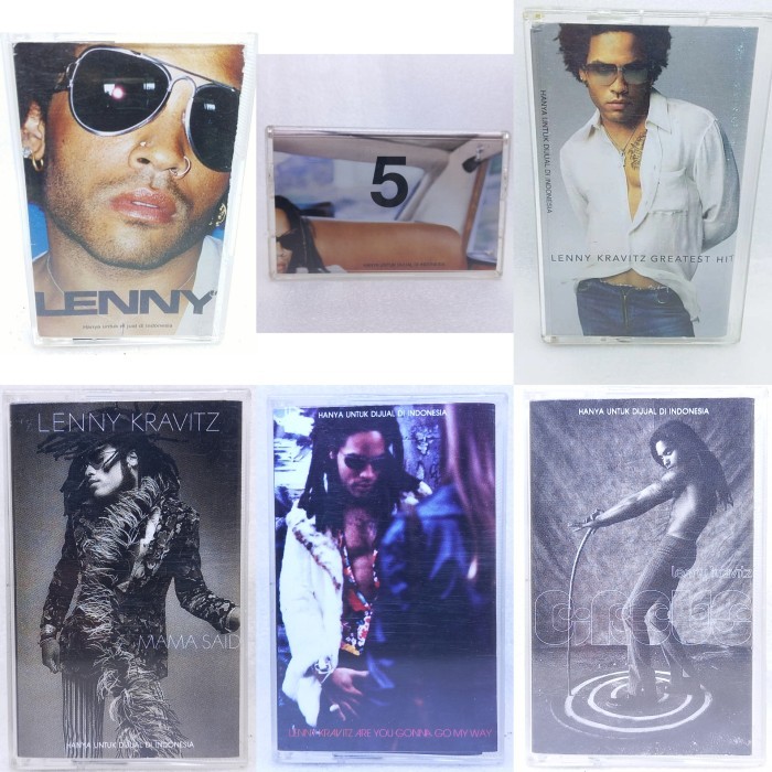 Kaset pita LENNY KRAVITZ - greatest hits - lenny - 5 - a gonna go my way - let love rule - mama said