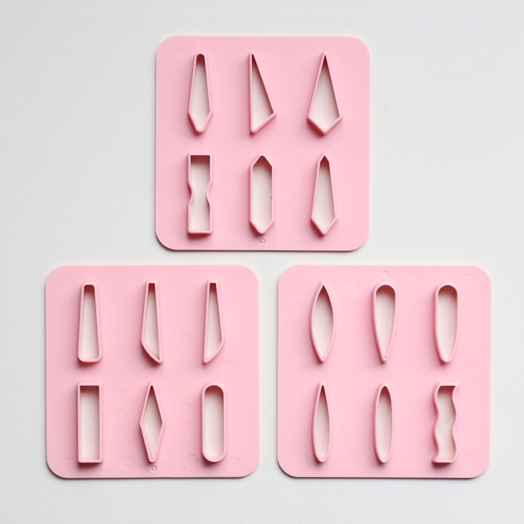 

Polymer Clay Earring Cutter Mold Geometry Clay Earrings Cutter Mould Polymer DIY Clay Jewlry Tool