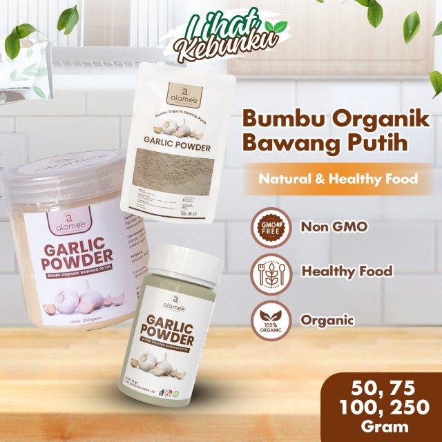 

ALAMEE Bawang Putih Bubuk Ground Garlic Powder Bumbu Dapur Organik Instan Murni Asli Tanpa Campuran LIHAT KEBUNKU