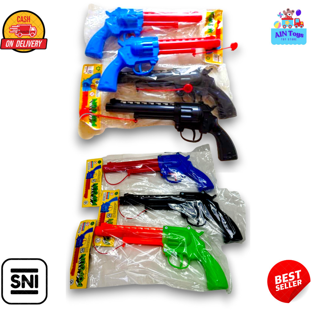 Mainan Pistol Angin Pop Gun Tanpa Peluru