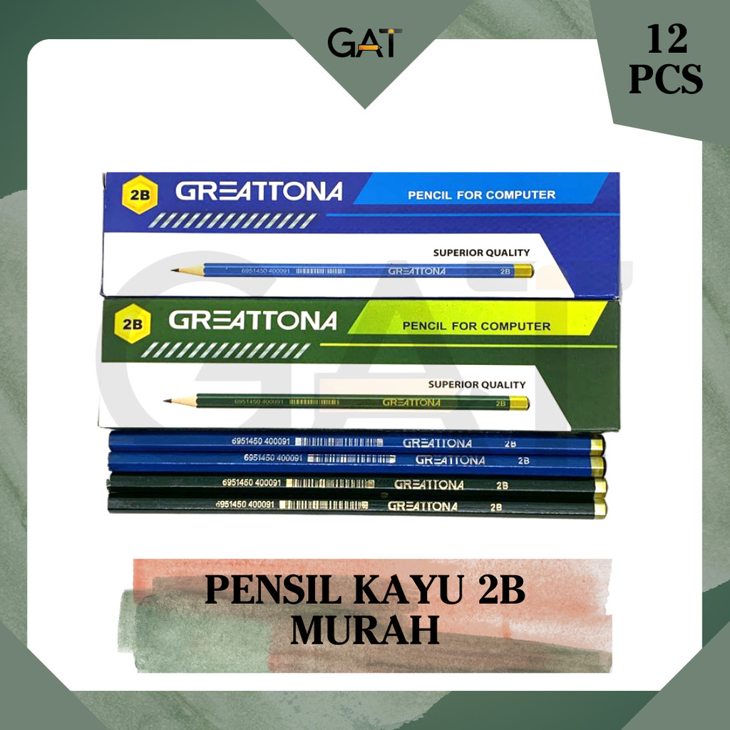 

PENSIL KAYU MURAH 1 BOX ISI 12 PCS