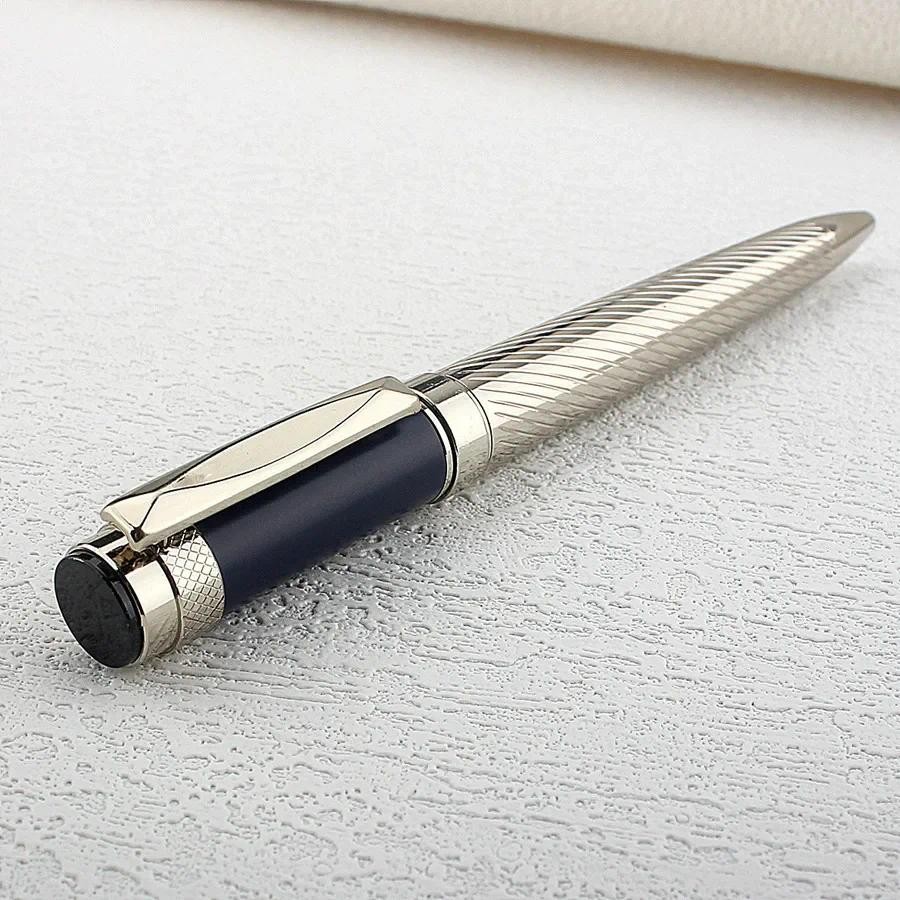 

1 PC Luxury Metal Ballpoint/Rollerball Pen,Writes Smoothly with Blue Ink,Metal Body, and Business Style