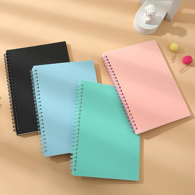 

A5 Vintage Spiral Notebook, 80 Sheets/160 Pages Memo Journal Diary Notebook Spiral Design for Students Office Business